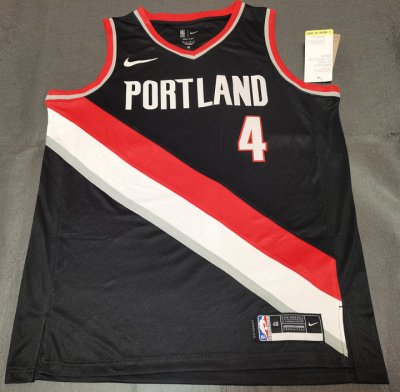 NBA 4 Thybulle Portland Trail Blazers Maillot noir